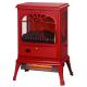 TPL-03B 3 Sided Electric Fireplace Red Remote Controlled With Solid Glass Front