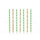 Green Bamboo Disposable Paper Straws Smooth Thick Multi Layered Water Resistant