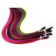 Custom Mixed Colored Striped Real Feather Hair Extensions for Ladies