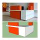 Easily Repairable Solid Surface Reception Desk 2m-5m With White And Red