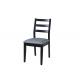ISO9001 Dark Gray Upholstered Dining Chairs