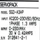 SGD-A3AP Yaskawa Servo Drive Input 1.3 AMPS SERVOPACK 50/60hz One Phase