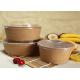 Customized Kraft Salad Fruit Food Paper Dessert Bowls With PLA Coating