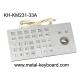 Metal Panel Mount Self-service Kiosk Keyboard with Rugged Trackball