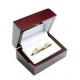 Square Shaped Lacquered Wood Jewelry Box Hot Stamping Logos For Wedding Ring