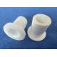 White Pumps Ceramic Sliding ZrO2 Bearings Sleeve Bushing with Step