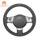 Hand Stitched Black Suede Steering Wheel Covers for Toyota FJ Cruiser 2006 2007 2008 2009 2010 2011 2012 2013-2014