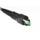 Fiber Optic Cable Assembly , Mini SC optic connector Waterproof Fiber Optic Patch Cord