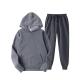Unisex Loose Solid Tracksuits 80% Polyester 20% Cotton Hoodie With Front Pocket