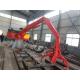 2t stationary crane with grab for steel scrap handling