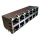 DA6T10303 Stacked RJ45 10/100/1000 Base-T 2x6 Integrated Magnetics Connector
