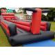 Interactive Inflatable Games PVC Bungee Run Inflatable Sports Games Commercial Grade Two Lane Blow Up Basketball Game