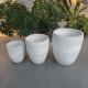 Powder Coated Fiber Clay Planters For Patio Garden Cottage