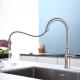 SUS304 Brushed Nickel Pull Out Tap / PEX Hose Retractable Kitchen Tap