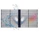 P5.2-10.4 Outdoor Transparent LED Display 5000 nits Front Service IP65