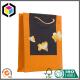 Matte Orange Color Printed Paper Bag; Twisted PP Handle Paper Shopping Bag