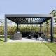 12 X 24 Aluminum Gazebo Villa Garden Leisure Shade Outdoor Aluminium Pergola With Sides
