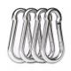 400lbs Load Capacity Keychain Carabiner Clip Stainless Steel AISI304/316 Finish ZINC