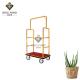 Titanium Hotel Equipments And Supplies Luggage Cart 1140*70*640mm
