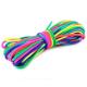 Outdoor Rainbow 550 Paracord 4mm 7 Inner Cores Polyester Parachute Cord Rope Customization