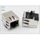 8P8C RJ45 Female Jack With 100M / 1000M Base -T Magnetics For LAN Adapter /