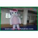 Custom Decoration Pink Cat Inflatable Cartoon Characters For Party