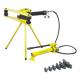 Jeteco Tools brand hydraulic hand pump operated hydraulic pipe bender FWG-2 for bending steel tube up to 2''