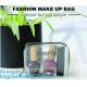 Travel Portable PVC Transparent Waterproof Cosmetic Bag Women Makeup Toiletry Bags, PVC Cosmetic Pouch, PVC Makeup Bag,
