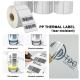 Matte PP Thermal Label Sticker Matte Synthetic Paper Label Water Proof Tear