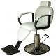 Indoor White Salon Barber Chair Hydraulic With Removable Pillow , Color Customized