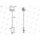 Compact Design Light Suspension Kit 30 KG Safe Working Load For Hang Panel Lights