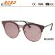 Women's oval pink fashionable sunglasses with metal frame, UV 400 Protection Lens