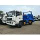 Municipal Rubbish Collection Truck , 10 Tons Dongfeng Swing Arm Garbage Disposal