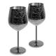 E BON Stainless Steel Wine Glass Metal Wine Goblets durable