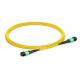 Lan Wan Mpo Mtp Fiber Breakout Cable Single Mode 9 / 125 12 Cores 24 Cores