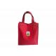 Customized Logo small Red Canvas Lunch Tote Bag for camping and shopping