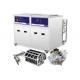 Twin tank 28khz ultrasonic cleaner for aircrafts parts marine engine fuel systems pump parts with clean and dry tank