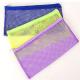 Transparent Clear Plastic Mesh Pencil Pouch 23*15cm One Pocket For Teenagers