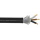 Black PVC sheathed Armoured Electrical Cable 600/1000V Armored Power Cables