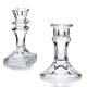 Hot sales customized clear crystal glass candelabra candlestick holder
