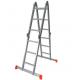 Silver Aluminum Multi Purpose Ladder 4x3 High Strength Long Life Span