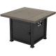 50,000 BTU Auto-Ignition Outdoor Propane Fire Pit Table With Steel Cover