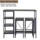 Tomile 5 Piece Bar Height Dining Set With 4 Backless Bar Stools
