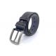 Adults Black 3.8cm Mens Casual Leather Belt For Pants