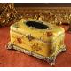 Ceramic arts and crafts European-style hand-painted creative tissue box