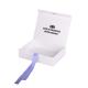 Sturdy White Foldable Paper Magnetic Gift Boxes Packaging Product With Ribbon