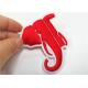 Small Handmade 3D Embroidery Patches Vivid Color Elephant Pattern