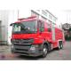 Mercedes Chassis Foam Firefighting Vehicle 6X4 Drive Six Seats with 90L/s Flow Pump