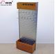 Customized Free Standing Slatwall Display Stands With Storage In Wood Metal
