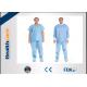 Short Sleeve Disposable Scrub Suits SMS/SPP Nonwoven Nurse Uniform For Hospital Using